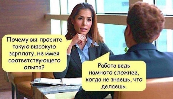 Собеседование карикатура