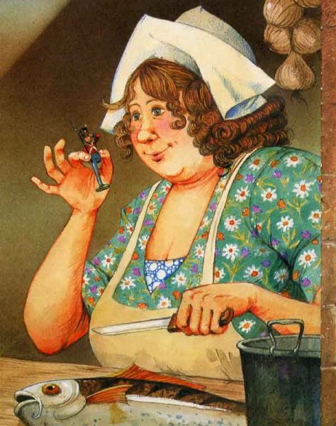 Повариха карикатура