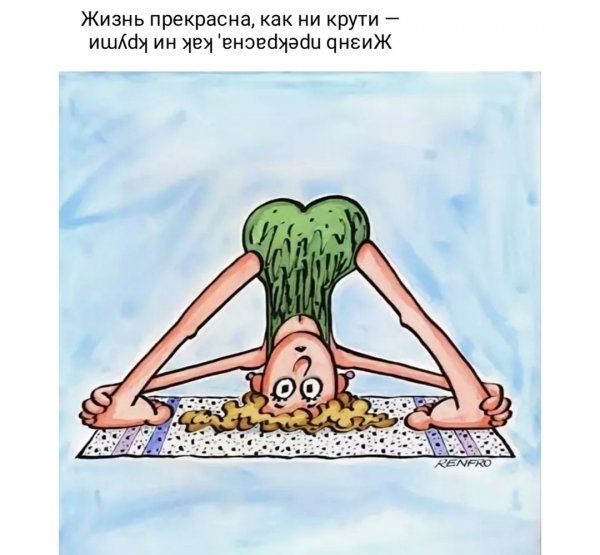 Йога карикатура