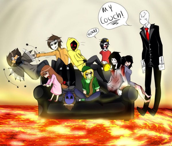 Комиксы про персонажей крипипасты