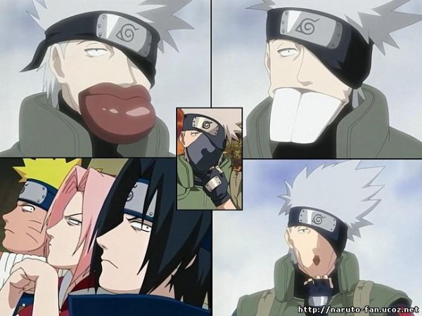 Наруто,Какаси,Саске смешно