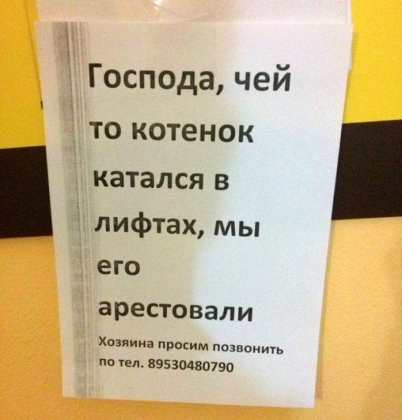 Смешные объявления