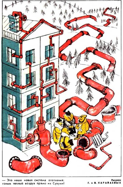 Отопление карикатура