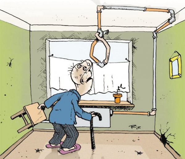 Отопление карикатура батареи