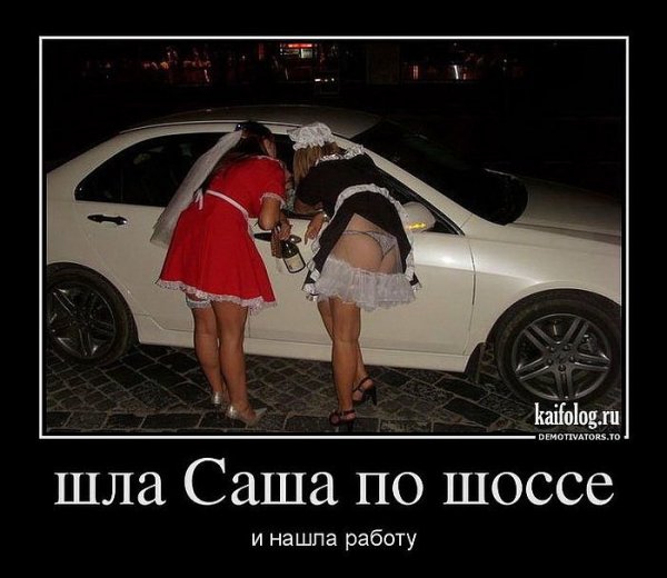 Шла Саша по шоссе демотиватор