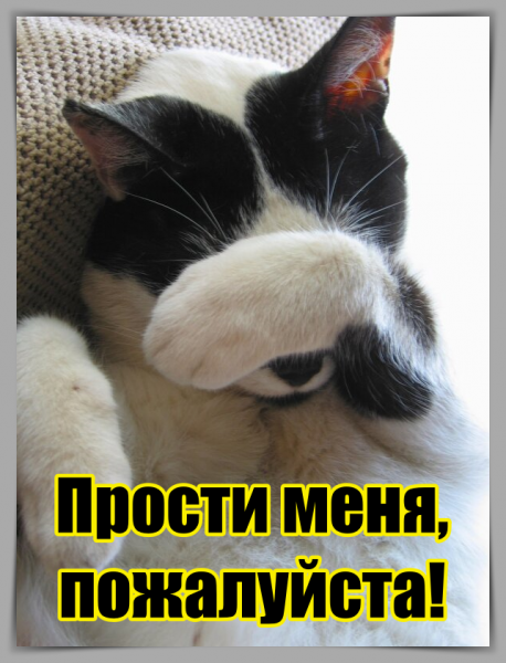 Прости меня