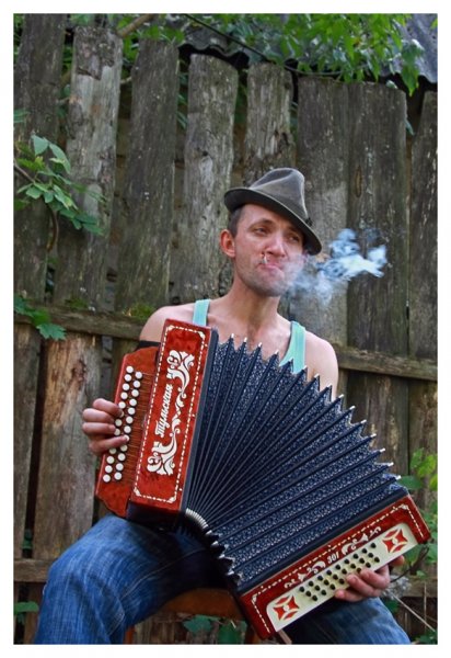 Деревенский баянист