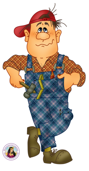 Мужик в ушанке и телогрейке