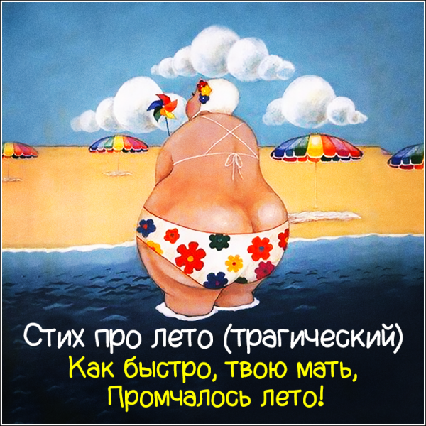 Прикольные фразы про лето