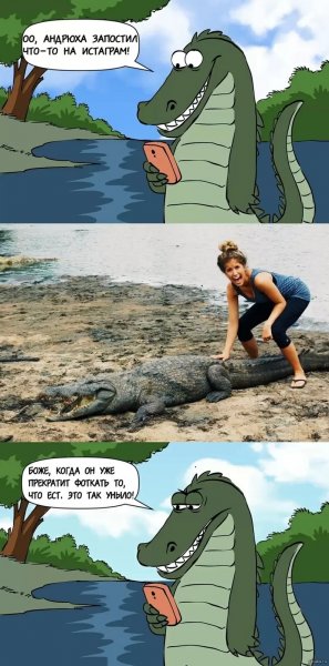 Шутки про крокодила