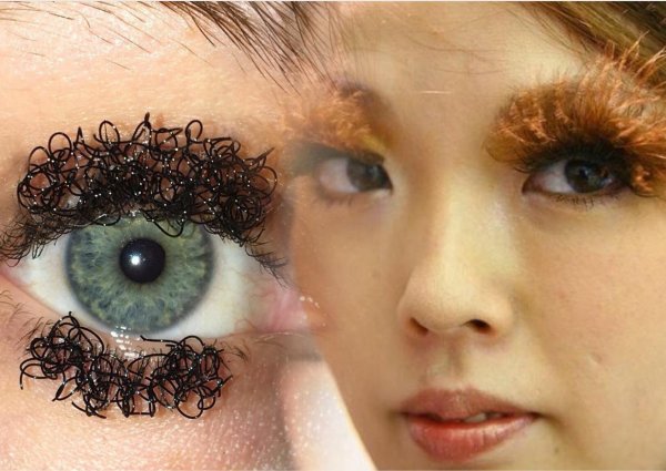 Смешные накладные ресницы