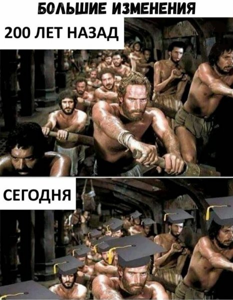 Рабы на галере Мем