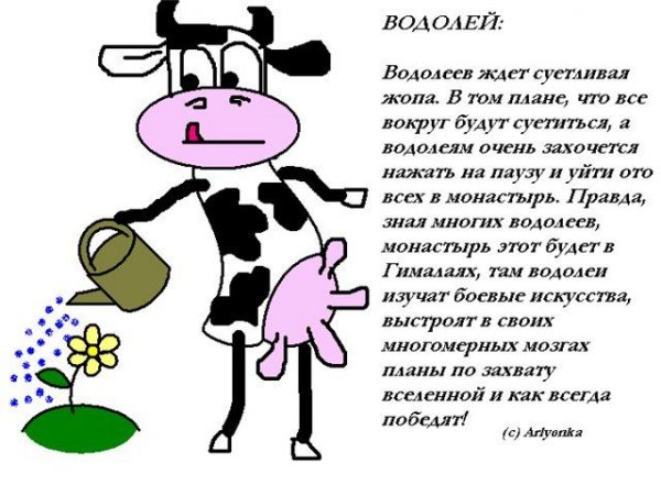 Водолей смешной гороскоп