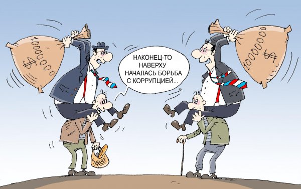 Коррупция в России карикатура