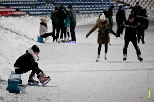 Падение на катке