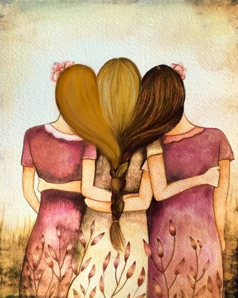 Картина 3 подруги