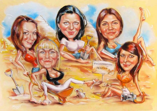 Дружеские шаржи на коллег