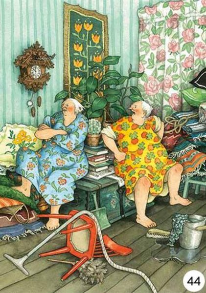 Кукла смешная старушка