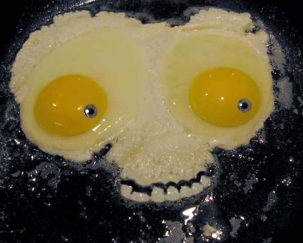 Смешная яичница