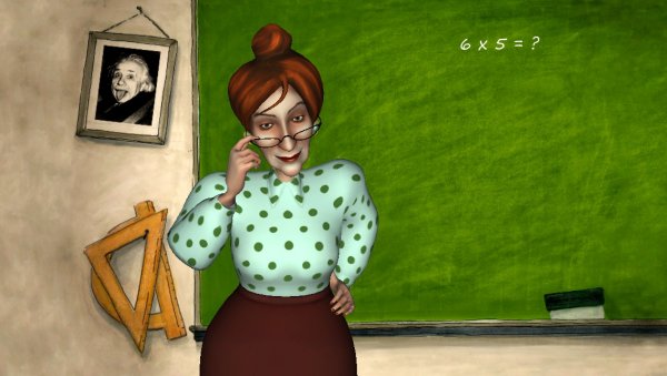 Прикольная учительница