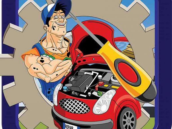 Автомеханик карикатура