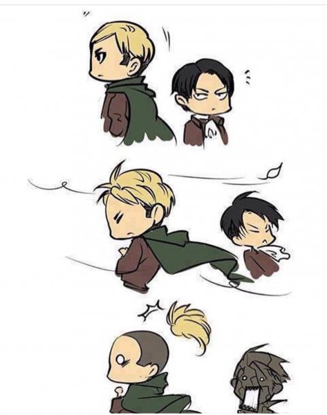 Аниме атака титанов смешные