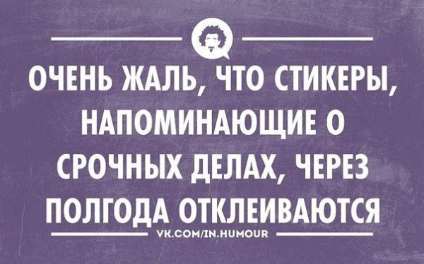 Шутки про прокрастинацию