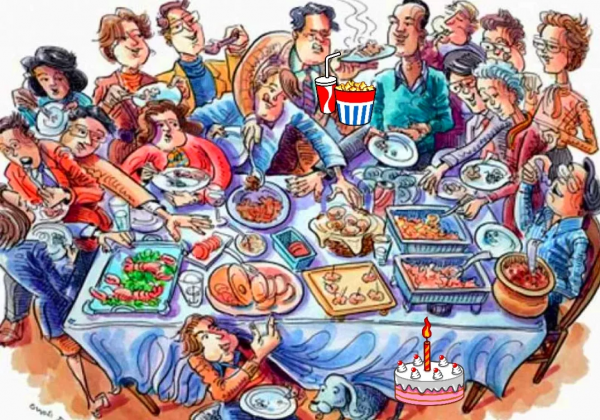 Веселое застолье