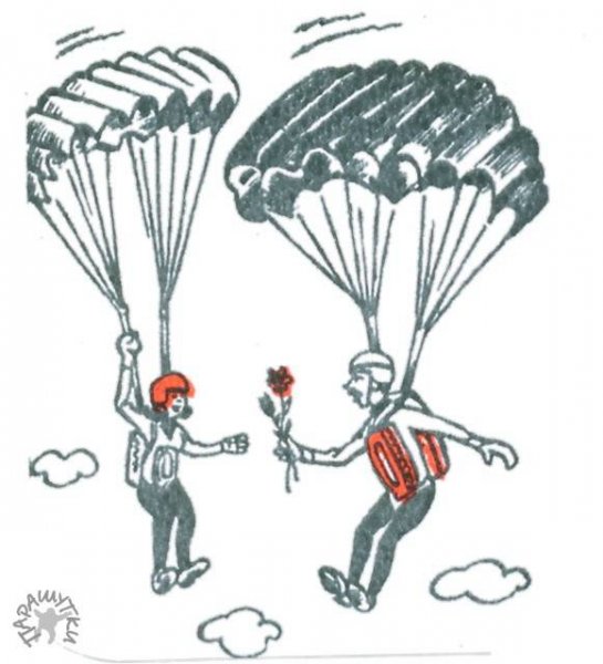 Кот на парашюте