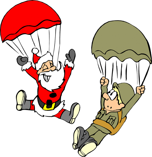 Открытка прыжок с парашютом