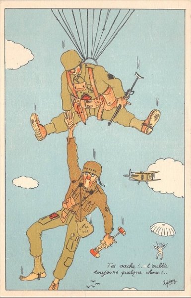 Парашют карикатура