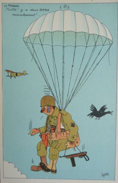 Собака на парашюте