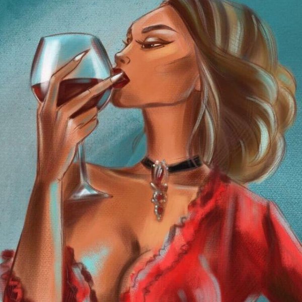 Светская львица шарж