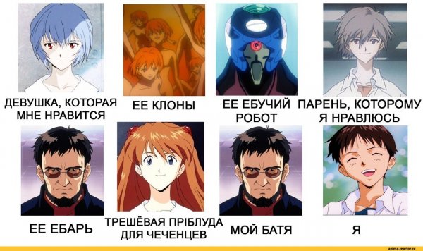 Приколы мемы аниме Евангелион