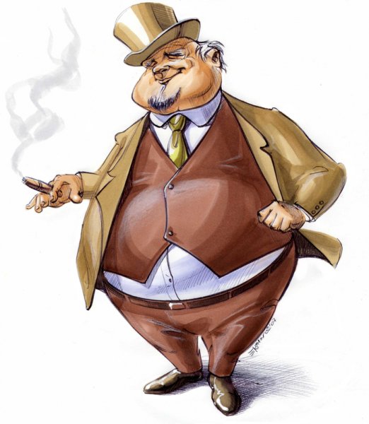 Карикатуры на толстых мужчин