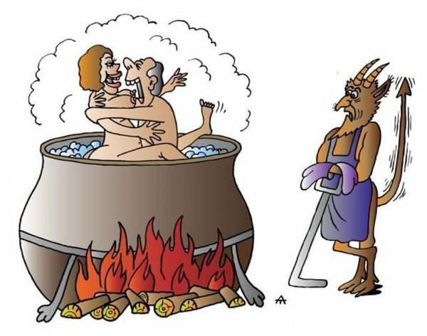 Карикатуры на мужчин и женщин