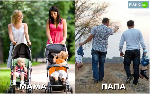 Папы с малышами прикольные