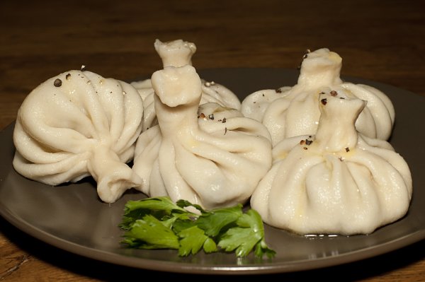 Красивая порция хинкали