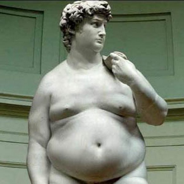 Давид Микеланджело толстый Covid