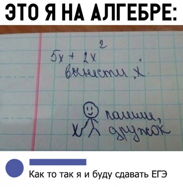 Приколы про алгебру