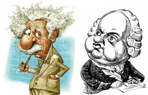 Шарж на великих ученых