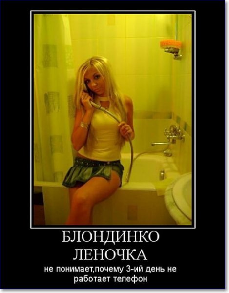 Демотиваторы про блондинок