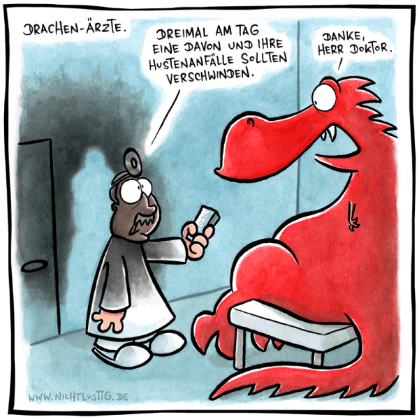 Кашель карикатура