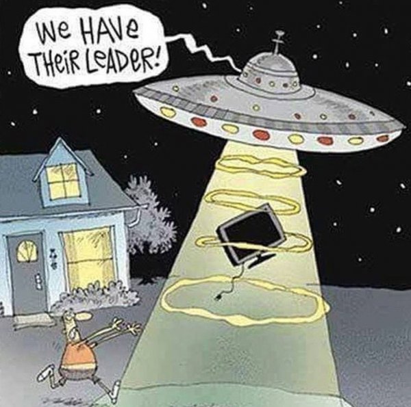 Летающая тарелка карикатура