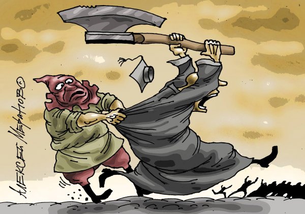 Обед карикатура