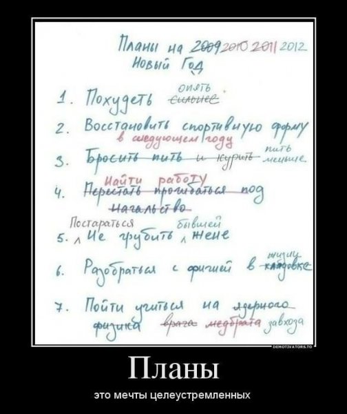План на день прикол