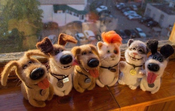 Прикольные валяные игрушки