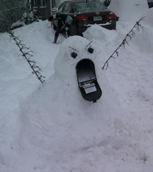 Смешное про снегопад