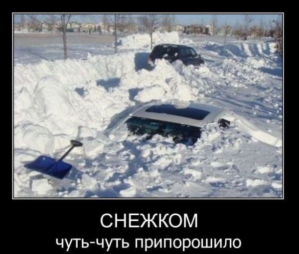Смешное про снегопад