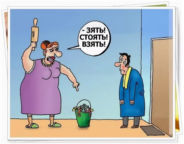 Теща карикатура
